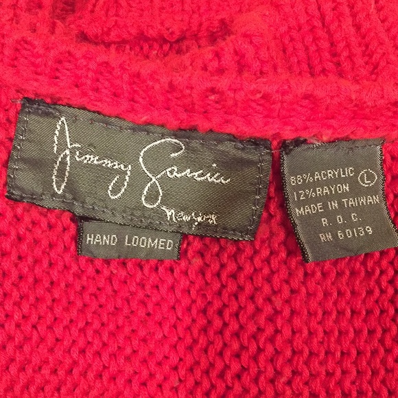 Vintage Jimmy Garcia hand-loomed 3/4 sleeve sweater - Picture 3 of 4